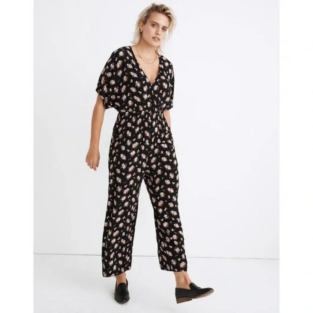 NEVER WORN Madewell Floral Jumpsuit